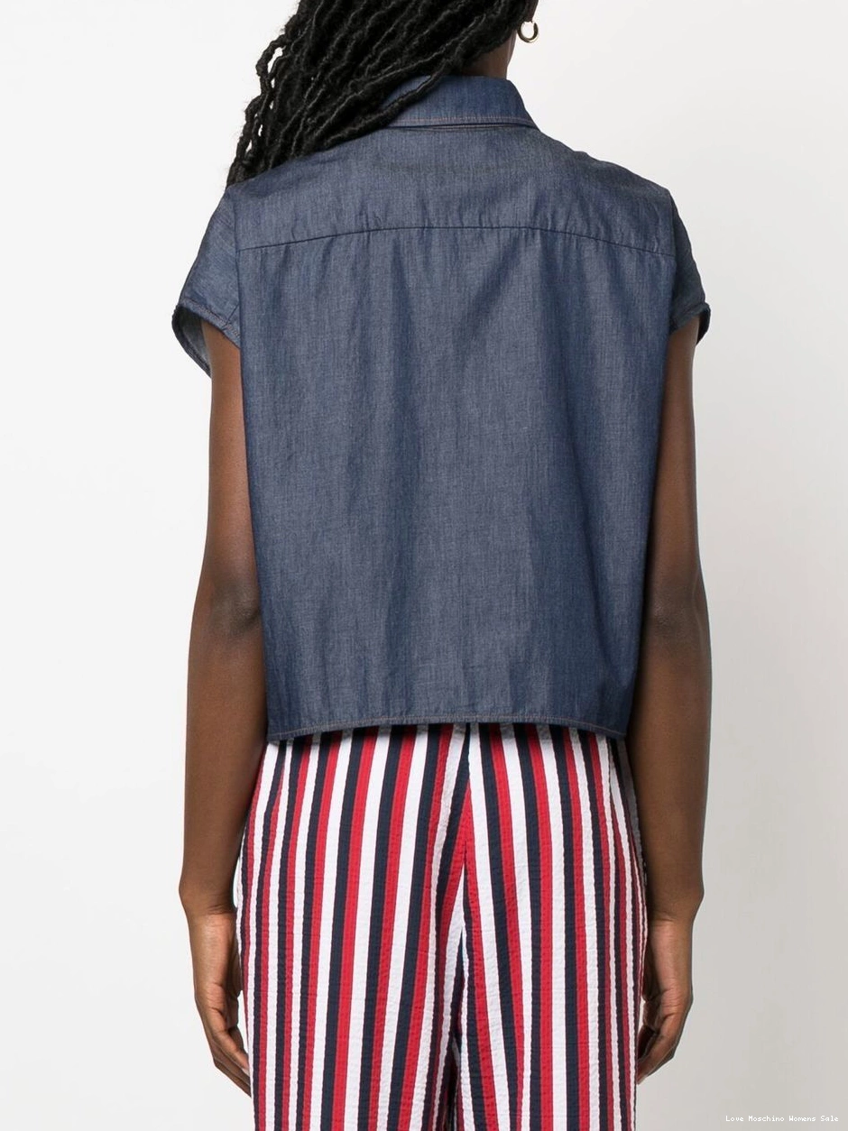 Affordable Love Women logo-print shirt Moschino 0420